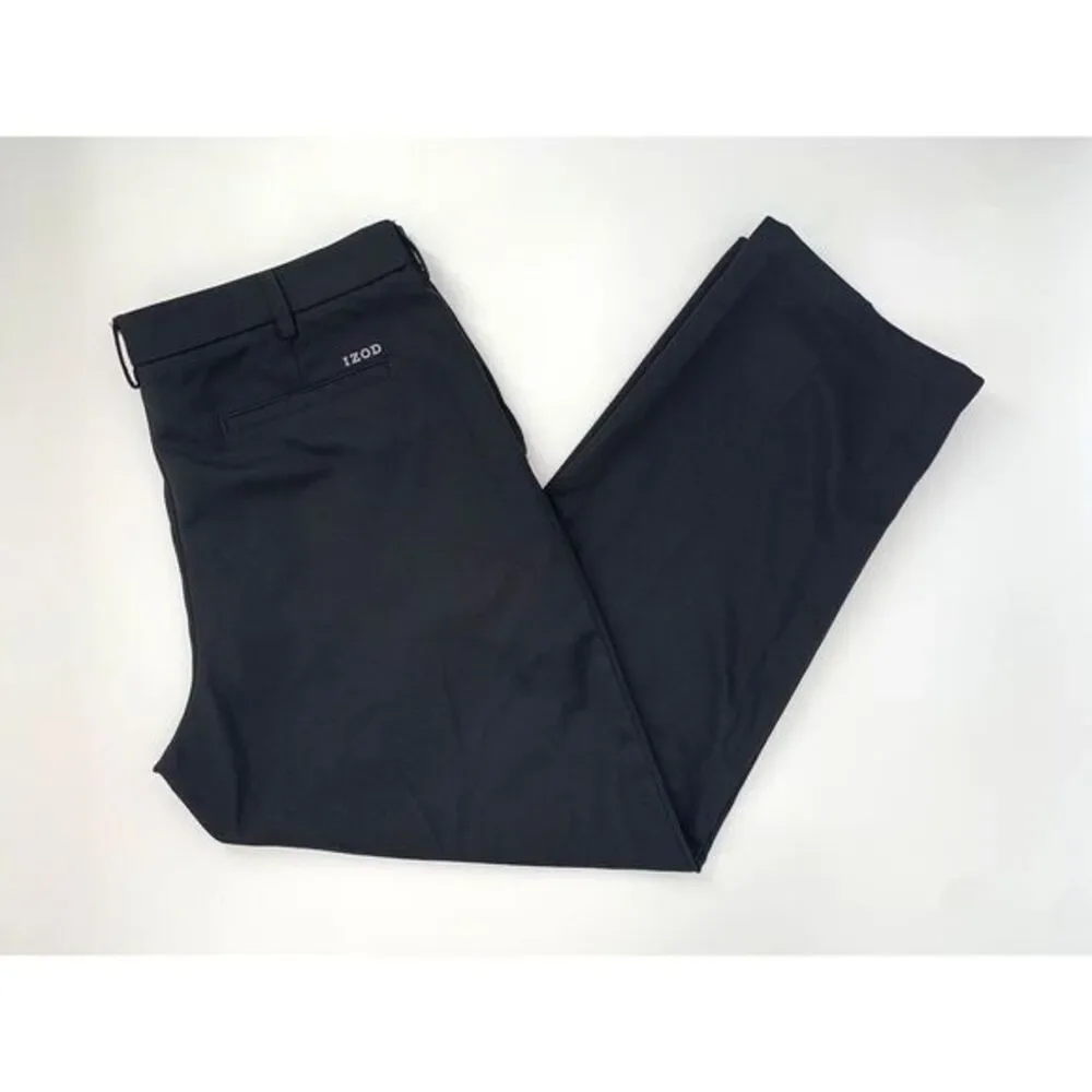 Izod Golf Black Classic Fit Straight Leg Men's Pants‎ Size W36 L30